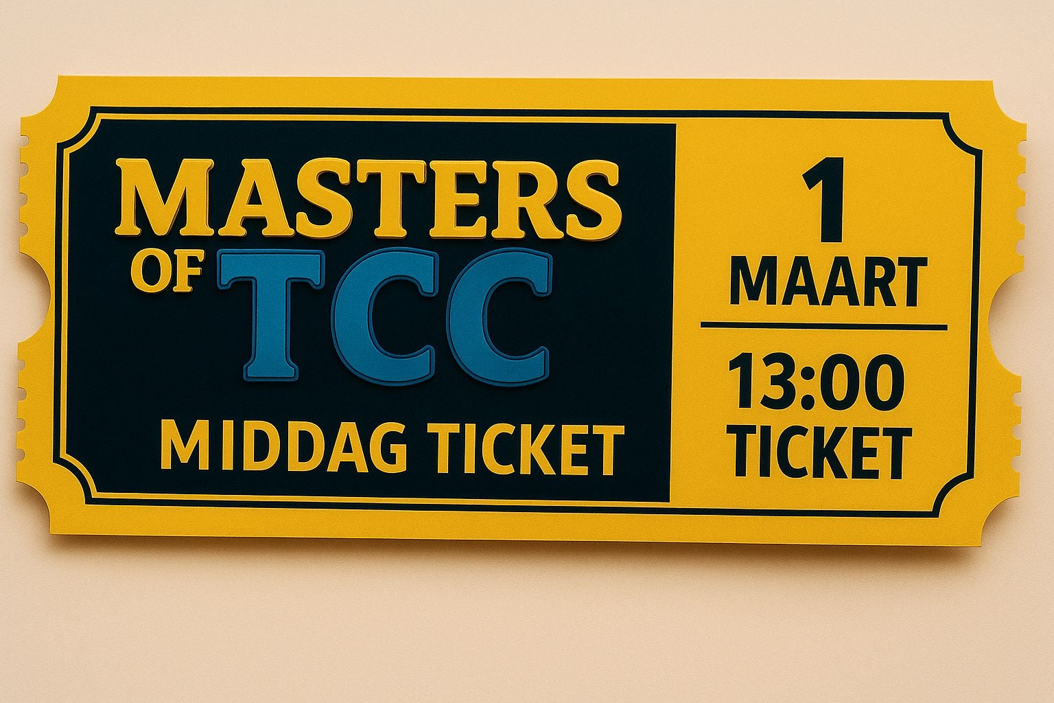 MIDDAGTICKET ZONDAG